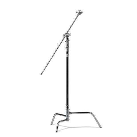 40in Master C-Stand with Turtle Base Kit (Stand 2.5in Grip Head & 40in Grip Arm with Hex Stud) - Silver