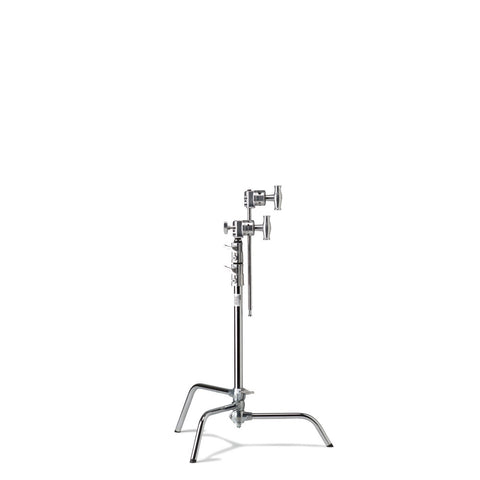 Kupo 20in Master C-Stand with Sliding Leg Kit (Stand 2.5in Grip Head & 20in Grip Arm with Hex Stud) - Silver