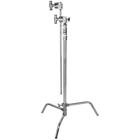 40In Master C-Stand With Sliding Leg Kit & Quick Release System (Stand With 2.5In Grip Head & 40In Grip Arm With Hex Stud) - Silver