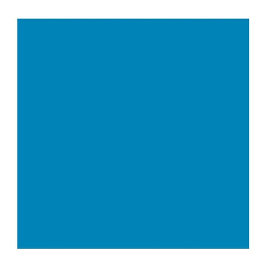 Rosco Roscolux 69 20 x 24" Roll - Brilliant Blue