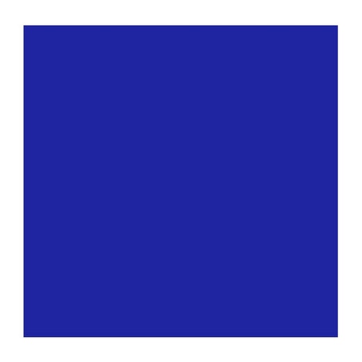 Rosco Roscolux 80 20 x 24" Roll - Primary Blue