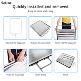 Selens 60x75cm 24x30 inches Softlight White Transparent Cloth for For Studio Diffuser Lighting Stainless Flag Panel Frame