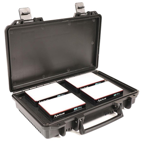 Aputure MC RGBWW 4-Light Travel Kit w/ Charging Case