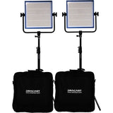 Dracast LED1000 Pro Bi-Color 2-Light Kit - Gold Mount Battery