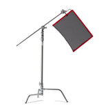 Kupo 40in Master C-Stand with Turtle Base Kit (Stand 2.5in Grip Head & 40in Grip Arm with Hex Stud) - Silver