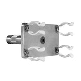 Modern Dual Fluorescent T8 Lamp Holder with 5/8" Pin & Clips