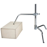 Kupo 40In Master C-Stand With Sliding Leg & Quick-Release System - Silver